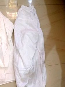 White Kurta Pajama Set,Two Times Used