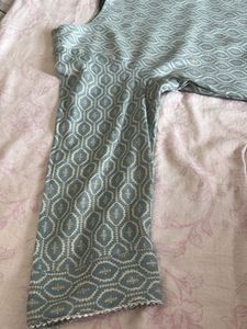 Straight Kurta- Sea Green