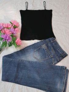 Strip Black Top