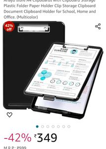 Clipboard With Storage And Documents Folder