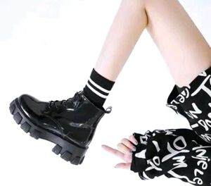 Black Platform Ankle Boots