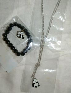 Panda Braclet With Chain