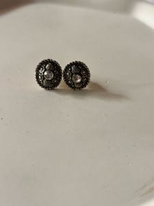 Oxidised Stud Earring
