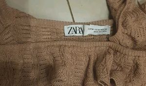 Zara Knit Ruffle Top