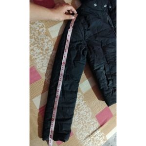 Quilted Puffer Jacket with Detachable Fur