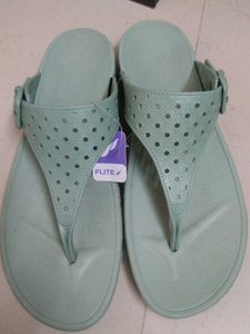 Flite Women's Green Buckle Sandals