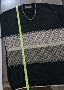 Superior Wool Black Sweater Man