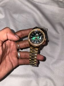 Rolex Gold Colour With Green Dial! 🔥
