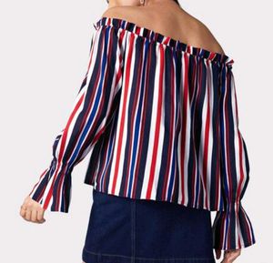 Striped Off-the-Shoulder Top