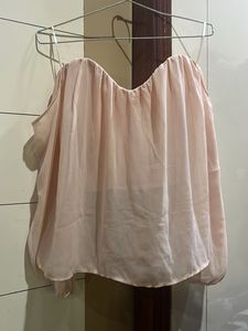 Peach Chiffon Top