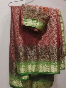 New Look Silk Saree With Blouse