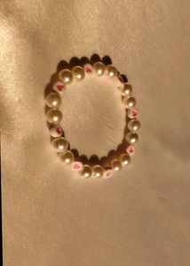 Pearl & Heart Beaded Bracelet