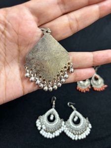 COMBO of 3 Oxidised Earrings