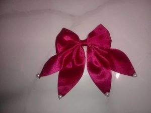 Red  Hair Bow Clip