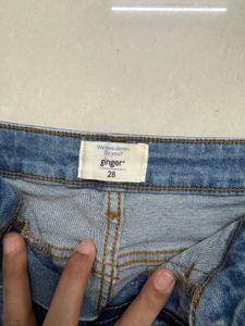 Women Ginger Denim Cargo Shorts