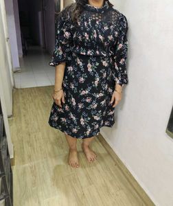 Floral Print Pretty Dress