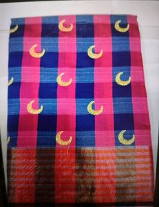 Patta Chek Chandrakor Saree