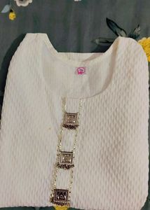 White Cotton Kurta