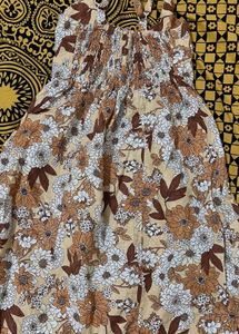Floral Button-Front Dress