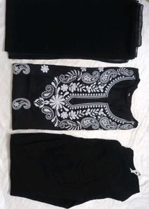 Black Lakhnowi 3 PC. Suit