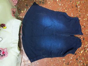 Skirt With Jeans Top ❤️