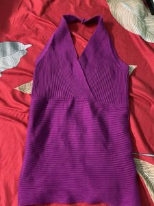 Purple Halter Top