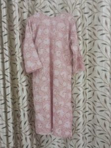 Pink floral kurti
