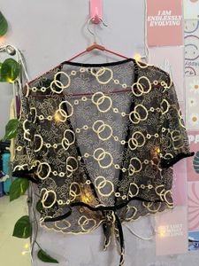 Black Mesh Shrug