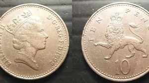 British 10 Pence 1992 Coin