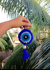 Crochet Evil Eye Keychain 🧿