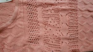 Winter Evenings Coral Knitted Pullover