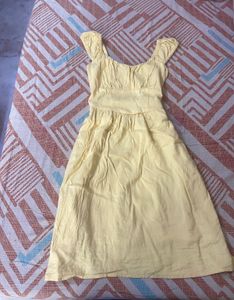 Zudio Coquette Yellow Dress