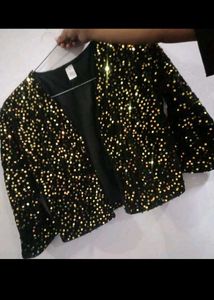 Black,Golden Party Jacket