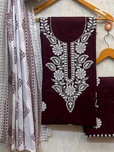 Cotton Unstitched Dress Set