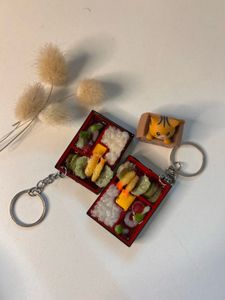 Bento Box Food Keychain 🍱