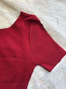 Chic Red Bodycon Mini Dress