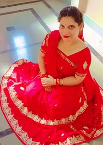 Red Bridal  Lehenga Choli Dupatta