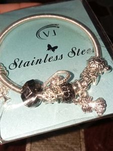 New Stainless Steel Bracelet ✨With Charming