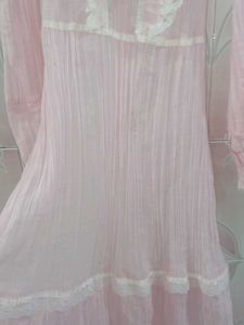 Pinteresty Vintage Romantic Pink Lace Dress