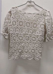Crochet Knit Top
