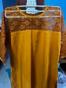 Mustard Kurti Fits Xl