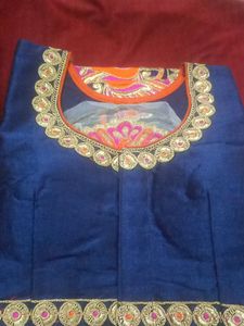 Ready Made Blause In Blue Colour
