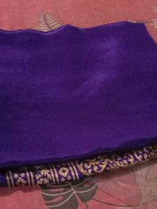 Premium Blue Silk Saree_NEW_With Blouse Pc_ Qty. 1