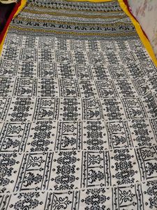 Printed silk  Fabric Saree