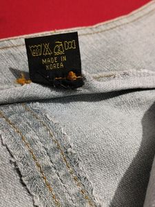 Denim A-line Skirt