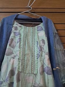 Muslin  Silk Kurta  Set
