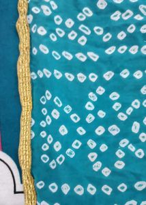 Teal &amp; Pink Anarkali Dress