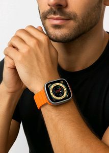 Smart Watch Orange Band