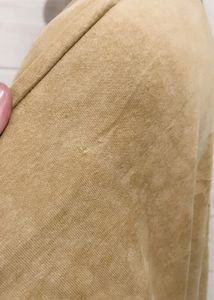 Oversized korean Pintresty brown velvet sweatshirt