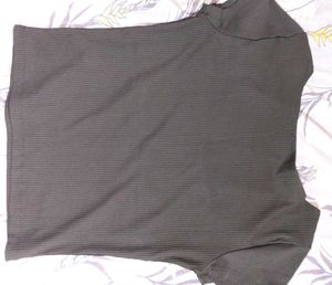 Black Ribbed Top
